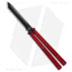 Squid Industries Krake Raken V3 Butterfly Folding Knife, 4.50in, AEB-L Steel, Tanto Blade, Aluminum, Red Handle, Red/Black, 10.125 inch, BHQ-103498
