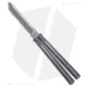 Squid Industries Krake Raken V3 Butterfly Folding Knife, 4.50in, AEB-L Steel, Tanto Blade, Aluminum, DT Gunmetal Handle, DT Gunmetal/Silver, 10.125 inch, BHQ-103499