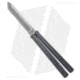 Squid Industries Krake Raken V3 Butterfly Folding Knife, 4.50in, AEB-L Steel, Tanto Blade, Aluminum, Gunmetal Handle, Gunmetal/Silver, 10.125 inch, BHQ-103500