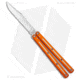 Squid Industries Krake Raken V3 Butterfly Folding Knife, 4.50in, AEB-L Steel, Clip Point Blade, Aluminum, Orange Handle, Dual-Tone, Orange/Silver, 10.125 inch, BHQ-134794