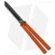 Squid Industries Krake Raken V3 Butterfly Folding Knife, 4.50in, AEB-L Steel, Tanto Blade, Aluminum, Orange Handle, Orange/Black, 10.125 inch, BHQ-178864