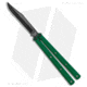 Squid Industries Krake Raken V3 Butterfly Folding Knife, 4.50in, AEB-L Steel, Clip Point Blade, Aluminum, Green Handle, Green/Black, 10.125 inch, BHQ-179156