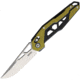 SRM Knives 9225 Ambi Lock Folding Knife, 3.25 bead blast finish D2 tool steel blade, Black and yellow G10 handle, 9225-GJ