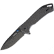 SRM Knives SRM 9015 Framelock Folding Knife, 4.75in Closed, 3.25in Black Stonewash 12C27 Sandvik SS Drop Point, Black Stonewash SS Handle, Thumb Stud, Pocket Clip, K921