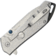 SRM Knives SRM 9015 Framelock Folding Knife, 4.75in Closed, 3.25in Satin 12C27 Sandvik SS Drop Point, SS Handle, Thumb Stud, Pocket Clip, K918