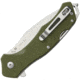 SRM Knives SRM 9019 Linerlock Double Open Folding Knife, 4.75in Closed, 3.25in 12C27 Sandvik SS Blade, Green G10 Handle, Thumb Stud, K912
