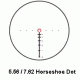 5.56/7.62 Horseshoe Dot Illuminatedinated Reticle