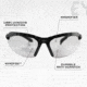 SSP Eyewear Top Focal Assorted Interchangeable Shooting Glasses w/ 2.25 Magnification, Black Frame, Amber, Clear And Smoked Lenses, TF225 AST KIT