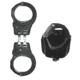 Stallion Leather Quick Release Oversized Handcuff Holder, Plain, Black, OASP-1-B2