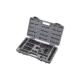 Stanley Tools 69-Piece Black Chrome Mechanics Tool Set, Grey/Black, 92-824
