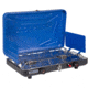Stansport 2 Burner Stove - Piezo - with Drip Pan, Blue, 203-100-50