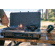 Stansport Boulder Series Propane Stove &amp; Grill Combo w/ Piezo Igniter, Gray/Black, 23.75L x 16.75W x 15H, 206-700