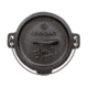 Stansport Dutch Oven, 1qt, Cast Iron, Legess, Pre-Seasoned, Black, 5, 16016