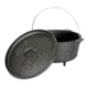 Stansport Dutch Oven, 8qt, Cast Iron, Pre-Seasoned, Black, 12, 16031