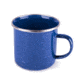 Stansport Enamel Mug w/Stainless Steel Rim, Blue, 22oz
