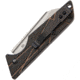 StatGear Ledge Slip Joint Folding Knife, 3.63in Closed, 2.5in Stonewash D2 Tool Steel Blade, Black/Brown G10 Handle, Pocket Clip, Slip Joint, LEDGE-BRN