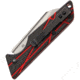 StatGear Ledge Slip Joint Folding Knife, 3.63in Closed, 2.5in Stonewash D2 Tool Steel Blade, Black/Red G10 Handle, Pocket Clip, Slip Joint, LEDGE-RED