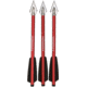 Steambow AR-Series Broadhead Arrows, Set of 3, Red, 250