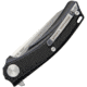 Stedemon BG01 Linerlock Folding Knife, 4.5in Closed, 3.5in Satin 12C27 Sandvik SS Drop Point, Black Textured G10 Handle, Pocket Clip, Black, BG0101