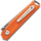 Stedemon BP02 Linerlock Folding Knife, Bp02 Linerlock, 4.25in Closed, 3.5in Black Stonewash 440C SS Drop Point, Orange G10 Handle, Thumb Stud, Pocket Clip, Orange, BP02ORGS