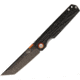 Stedemon SHY IV Linerlock Folding Knife,4in,S35VN Steel,Standard Edge,Tanto,Black Stonewash STESHY19