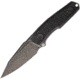 Stedemon UncleOne Fixed Blade Black Fixed Blade Knife, 4.25in, Standard Edge, Black Stonewash, Black, G10 Handle STEUB012