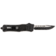 Steel River Knives Spartan Automatic Folding Knife, 3.75in, 440C Stainless Steel, Drop Point Blade, Silver/Black, Black Handle, T620DP