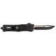 Steel River Knives Spartan Automatic Folding Knife, 3.75in, 440C Stainless Steel, Drop Point Blade, Silver/Black, Black Handle, T620DP