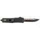 Steel River Knives Spartan Automatic Folding Knife 3.75in, 440C SS, Drop Point Plain Blade, Black/Silver, Black Aluminum Zinc Alloy Handle, T624BDP