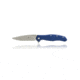 Steel Will Intrigue Folding Knife, 3.60in, D2 Steel, FRN Handle, Blue Back Spacer, Black Stonewash Finish, Stainless Steel/Blue F45-16