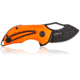 Steel Will Kobold Folding Knife, 1.75in, D2, Drop Point, Stonewashed Black Blade, G10 Anodized Handle, Orange, SWF66-22