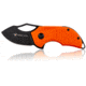 Steel Will Kobold Folding Knife, 1.75in, D2, Drop Point, Stonewashed Black Blade, G10 Anodized Handle, Orange, SWF66-22
