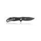 Steel Will Lanner Folding Knife, 3.25in D2 Steel Blade, Black Coated, Black Handle F35M-09