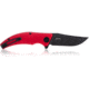Steel Will Sargas Folding Knife, 3.25in, D2, Clip Point, Stonewashed Black Blade, G10 Anodized Handle, Red, SWF60-13