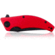 Steel Will Sargas Folding Knife, 3.25in, D2, Clip Point, Stonewashed Black Blade, G10 Anodized Handle, Red, SWF60-13