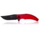 Steel Will Sargas Folding Knife, 3.25in, D2, Clip Point, Stonewashed Black Blade, G10 Anodized Handle, Red, SWF60-13