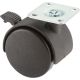 Steelex 2in Nylon Swivel Caster, Plate Mount with Lock D2634