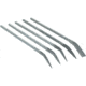 Steelex 5 Pc. Extra-Fine Curved Needle Nose File Set, 5 Different Profiles, 7/32 in. Shank, Large, 7 in. Long D2867