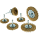 Steelex Plus 6 pc. Brass Coated Wire Brush Set D2290