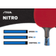 STIGA Nitro Table Tennis Racket, Red, T1271