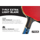 STIGA Nitro Table Tennis Racket, Red, T1271
