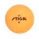 STIGA One-Star Table Tennis Balls, 6-Pack, Orange/Black, T1411