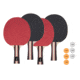 STIGA Performance 4-Player Table Tennis Racket Set, Red / Black, T1365