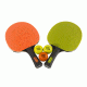 Stiga Pure Color Advance Table Tennis Bat, 2 Player Set, Orange &amp; Green T159401