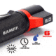 STKR Concepts BAMFF 8.0- 800 Lumens Rechargeable Dual LED Flashlight, Black/ Red, 00341