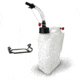 STKR Concepts EZ5 Combo, 5 Gallon Utility Jug W/ Hose Bender And Floor Mount, White, 00104