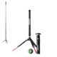 STKR Concepts Fli PRO Telescoping Canopy Light, 8 Foot Extention, Removable Flashlight, Black, 12679