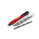 STKR Concepts Mechanical Carpenter Pencil w/ 3 pieces of Lead, Red, 77629