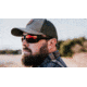 STNGR Alpine Ballistic Sunglasses, Matte Black/Red Mirror, Medium/Large, CQ-V3I1-U02L