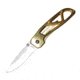 Stone River Gear Ceramic Folding Knife, Lock w/Pocket Clip, Gold/White, 6.5 SRG5GTW